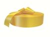 Сатиновая лента PS901 для ТТ-печати жёлто-золотая 25мм/200м