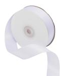 Атласная лента люкс PS911 белая 20мм/200м