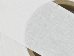 Полиэстеровая лента имитация хлопка C401W белая без покрытия 35мм/100м