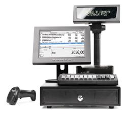 POS-система АТОЛ Супермаркет 10'' NFD10, черная, FPrint-55ПТК + Frontol Торговля ЕГАИС