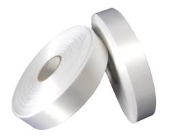 Сатиновая лента PS920 для ТТ-печати двусторонняя белая 20мм/200м