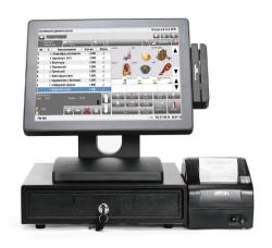 POS-система АТОЛ Официант ЕГАИС 15" черная, АТОЛ RP-326USE + Frontol Ресторан ЕГАИС