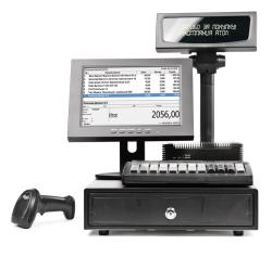 POS-система АТОЛ Супермаркет 10'' NFD10, черная, FPrint-55ПТК + Frontol xPOS ЕГАИС