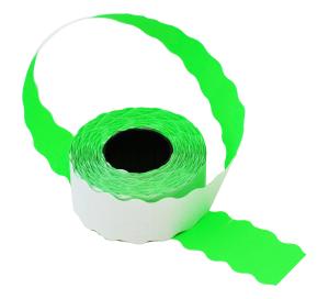 Этикет-лента 26x12x800 волна, зеленая