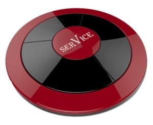 Кнопка вызова персонала iBells-315, вишневая