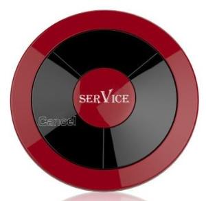 Кнопка вызова персонала с функцией отмены iBells 320, вишневая