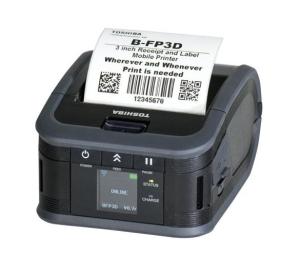 Мобильный принтер этикеток Toshiba B-FP3D, USB + Wi-Fi NFC (с отделителем)