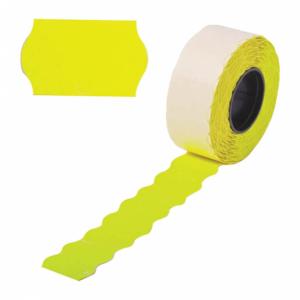 Этикет-лента 26x12x800 волна, желтая