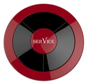 Кнопка вызова персонала iBells-315, вишневая