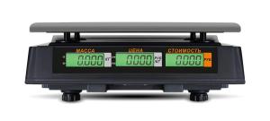 Торговые весы M-ER 327 AC-32.5 "Ceed" LCD, черные