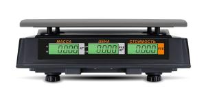 Торговые весы M-ER 327 AC-15.2 "Ceed" LCD, черные