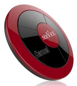 Кнопка вызова персонала с функцией отмены iBells 320, вишневая