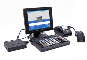 POS-комплект 10" HUB-19 черный 54ФЗ, АТОЛ 11Ф без ФН, Linux, Frontol xPOS ЕГАИС