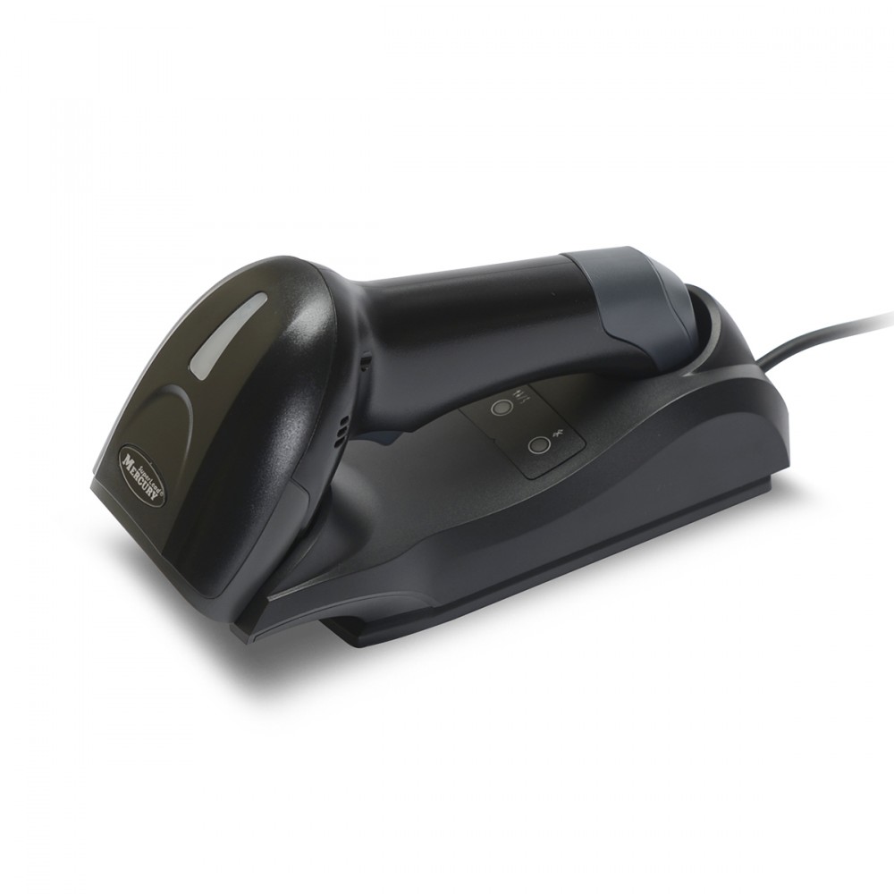Беспроводной сканер штрих-кода Mertech CL-2300 BLE Dongle P2D с крейдл, USB, черный 