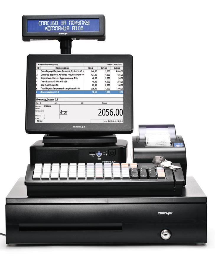POS-система ForPOSt ЕГАИС Супермаркет 8" черная, FPrint-55ПТК + Frontol Торговля ЕГАИС