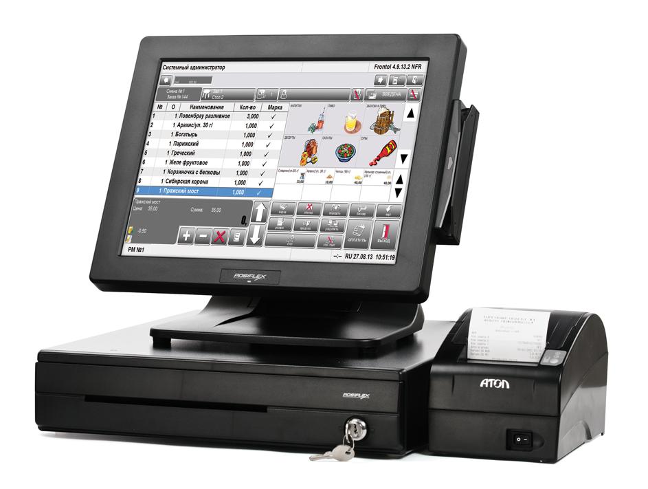 POS-система АТОЛ Ресторан ЕГАИС 15", FPrint-22ПТK с ФН 15 мес. + Frontol 6, Windows POSReady,