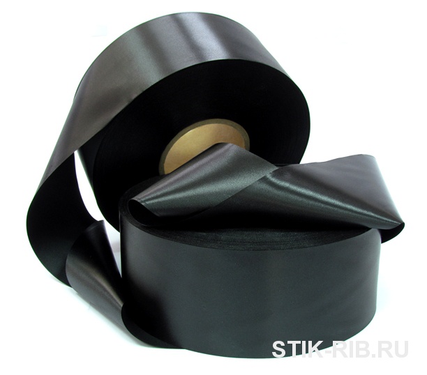 Сатиновая лента SB1989 для ТТ-печати черная - эконом 25мм/200м