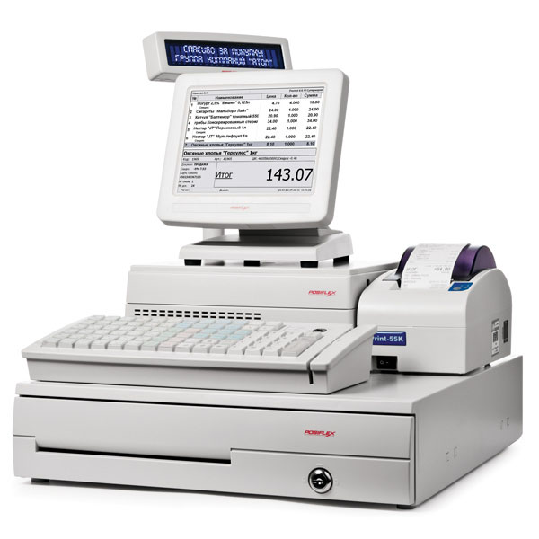 POS-система ForPOSt Супермаркет 8" белая, FPrint-55K + Frontol.Торговля