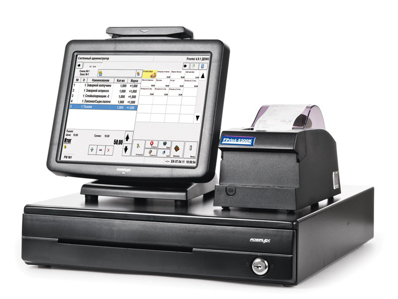 POS-система ForPOSt Кафе 10'' черная, FPrint-22ПТK + Frontol.Кафе