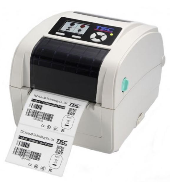 Термотрансферный принтер этикеток TSC TC210 (светлый) LCD SU+Ethernet+USB Host+RTC с отделителем