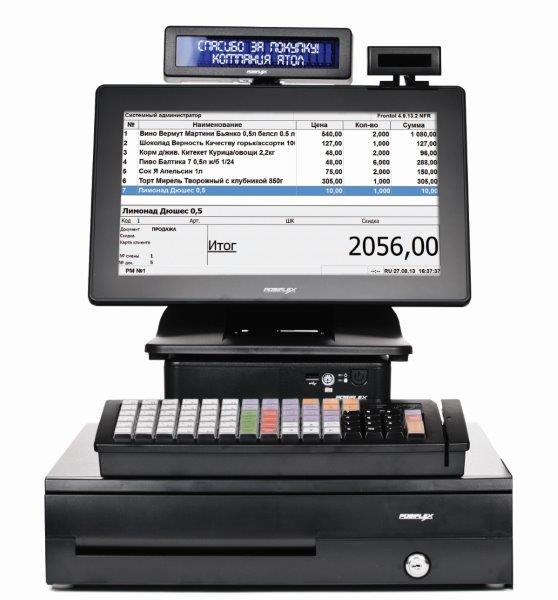 POS-система ForPOSt Супермаркет 14'' черная, без ФР + Frontol Торговля
