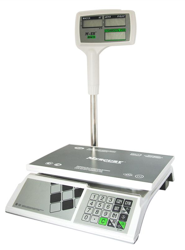 Торговые весы M-ER 327 ACPX-15.2 "Slim X" LCD