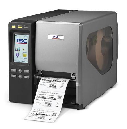 Термотрансферный принтер этикеток TSC TTP-2410MT PSU+Ethernet с внутренним намотчиком