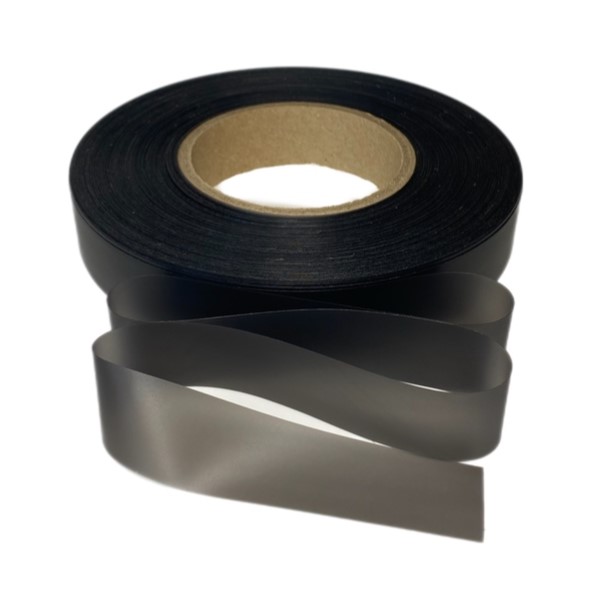 Силиконовая лента TPU210BM черная матовая 25мм/100м