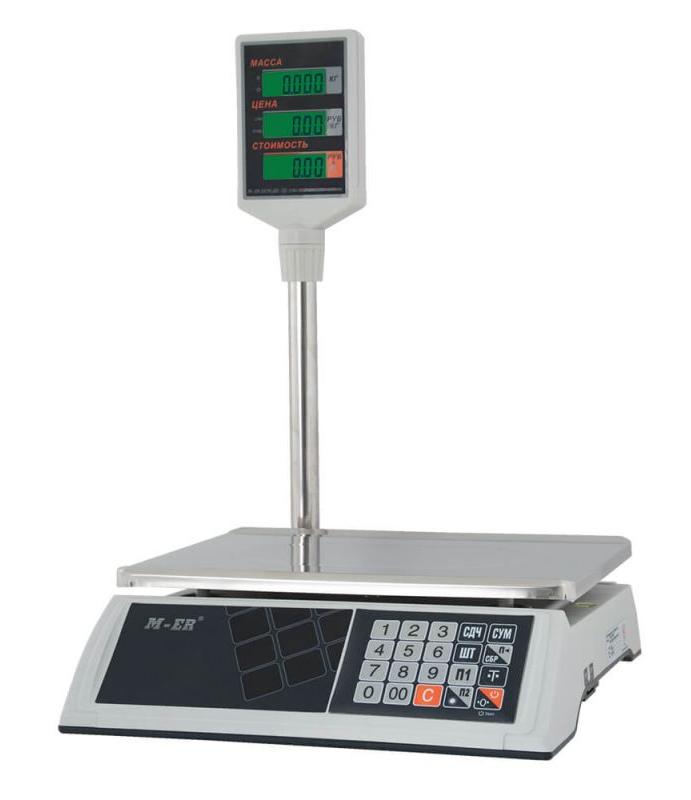 Торговые весы M-ER 327 ACP-15.2 "Ceed" LCD, белые