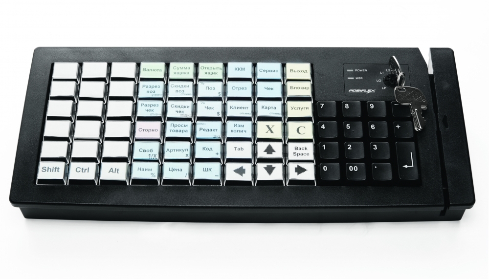 POS программируемая клавиатура Posiflex KB-6800U-B