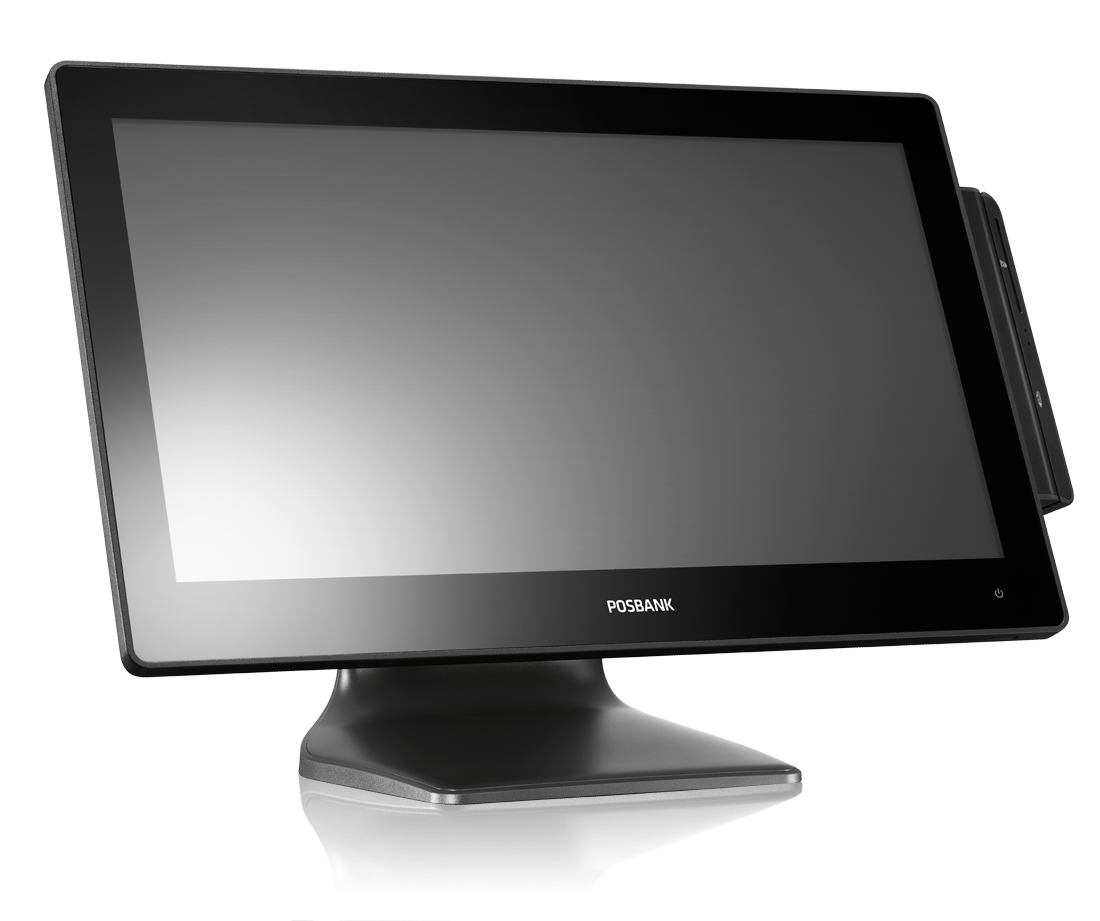 Сенсорный терминал PosBank Apexa 19" GW черный + Ридер магнитных карт, Windows 10 IoT