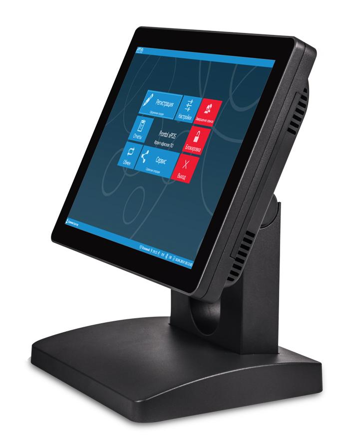 Сенсорный терминал АТОЛ ViVA II MINI 12" с SSD черный + Ридер магнитных карт, Windows 10 IoT