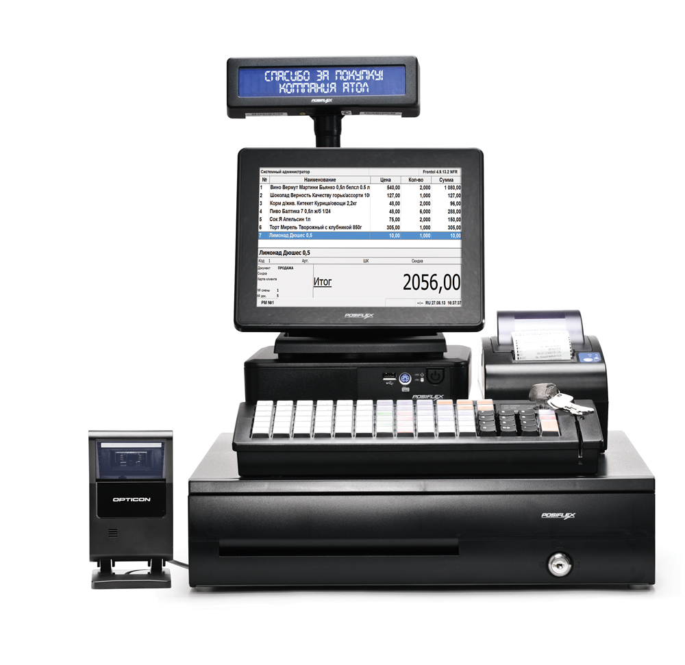 POS-система ForPOSt ЕГАИС Супермаркет 8" белая, FPrint-22ПТК + Frontol Торговля ЕГАИС