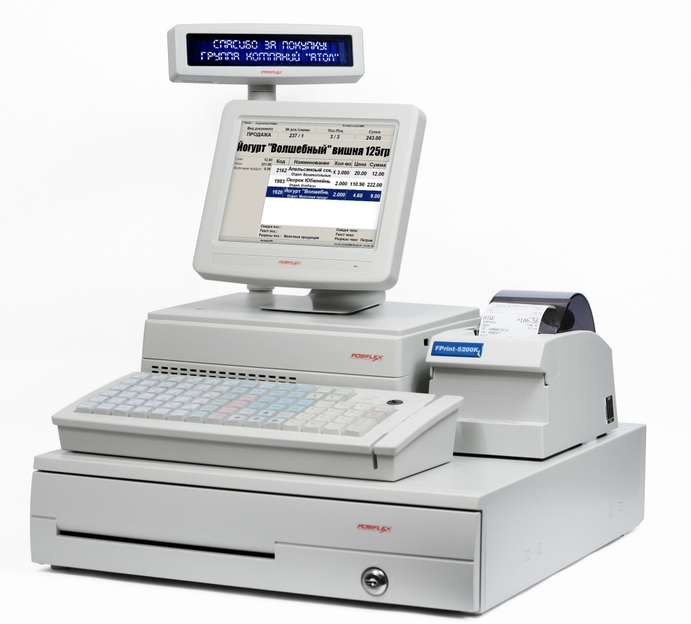 POS-система ForPOSt Супермаркет 10" белая, FPrint-5200K + Frontol.Торговля