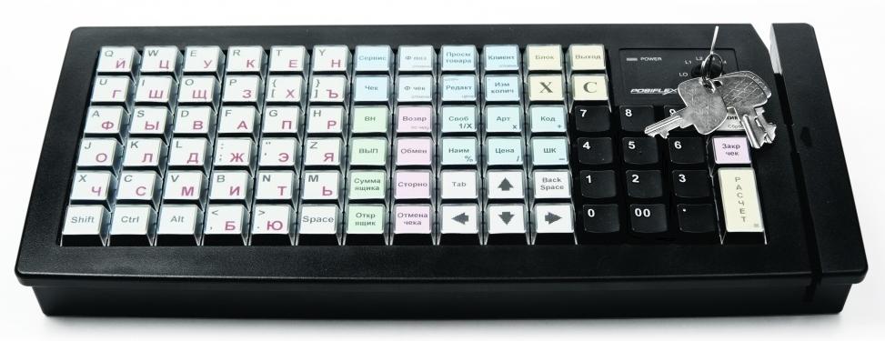 Программируемая клавиатура Posiflex КВ-6600B, черная