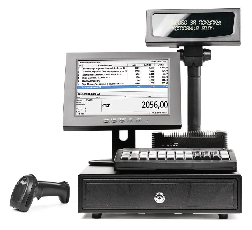 POS-система АТОЛ Супермаркет АТОЛ 55Ф с 15 мес, Frontol 6, Windows POSReady