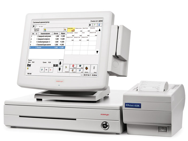 POS-система ForPOSt Кафе 12'' белая, без ФР + Frontol.Кафе