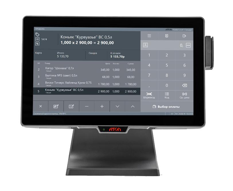 Сенсорный терминал АТОЛ JAZZ 15" Pro, P-CAP, MSR, без ОС