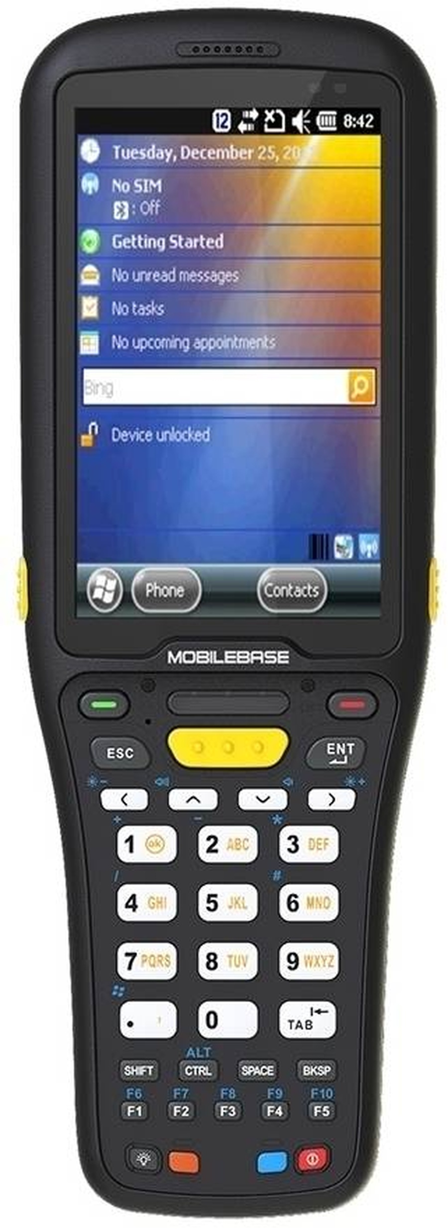 Терминал сбора данных DS5 3.5, 3G, 2D laser + ML v.5.x Pro Win, подставка