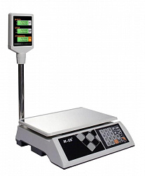 Торговые весы M-ER 327 ACP-15.2 "Ceed" LCD, белые