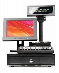 POS-система ForPOSt АТОЛ Минимаркет 10'' NFN26, черная, без ФР + Frontol Оптим
