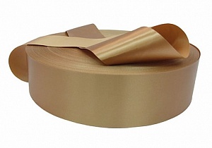 Сатиновая лента PS901 для ТТ-печати тёмно-бежевая 100мм/200м