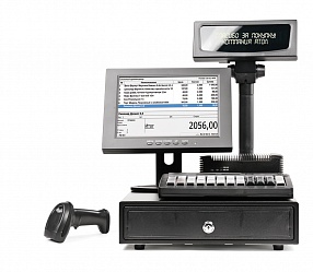 POS-система АТОЛ Супермаркет ЕГАИС 10" NFD10, черная, FPrint-22ПТК + Frontol Торговля ЕГАИС