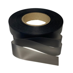 Силиконовая лента TPU210BM черная матовая 35мм/100м