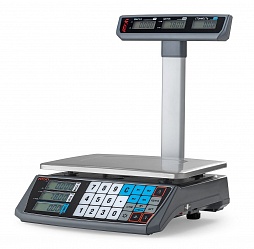 Весы торговые АТОЛ MARTA (со стойкой, СОМ порт, кабель RS-232, лицензия FDU) с поверкой