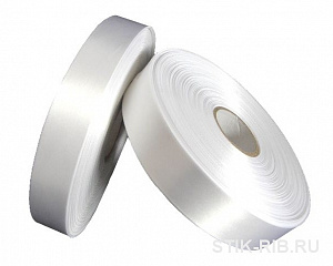 Сатиновая лента SB1989 для ТТ-печати белая - эконом 40мм/200м