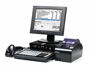 POS-система АТОЛ Супермаркет ЕГАИС 10", Атол 55Ф,  1D сканер + Frontol Торговля ЕГАИС
