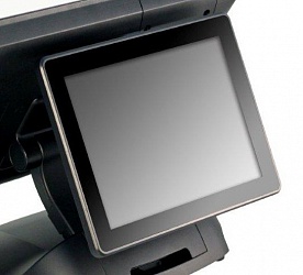 Дополнительный POS-монитор 15" Posiflex LM-3015F-B черный для XT, без рамки, подставка Gen7