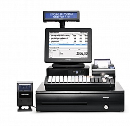 POS-система ForPOSt ЕГАИС Супермаркет 8" черная, FPrint-55ПТК + Frontol Торговля ЕГАИС