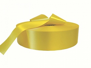 Сатиновая лента PS901 для ТТ-печати жёлтая 80мм/200м